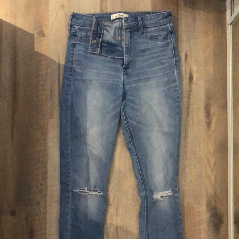 Ripped Skinny Jeans from Hollister - light blue